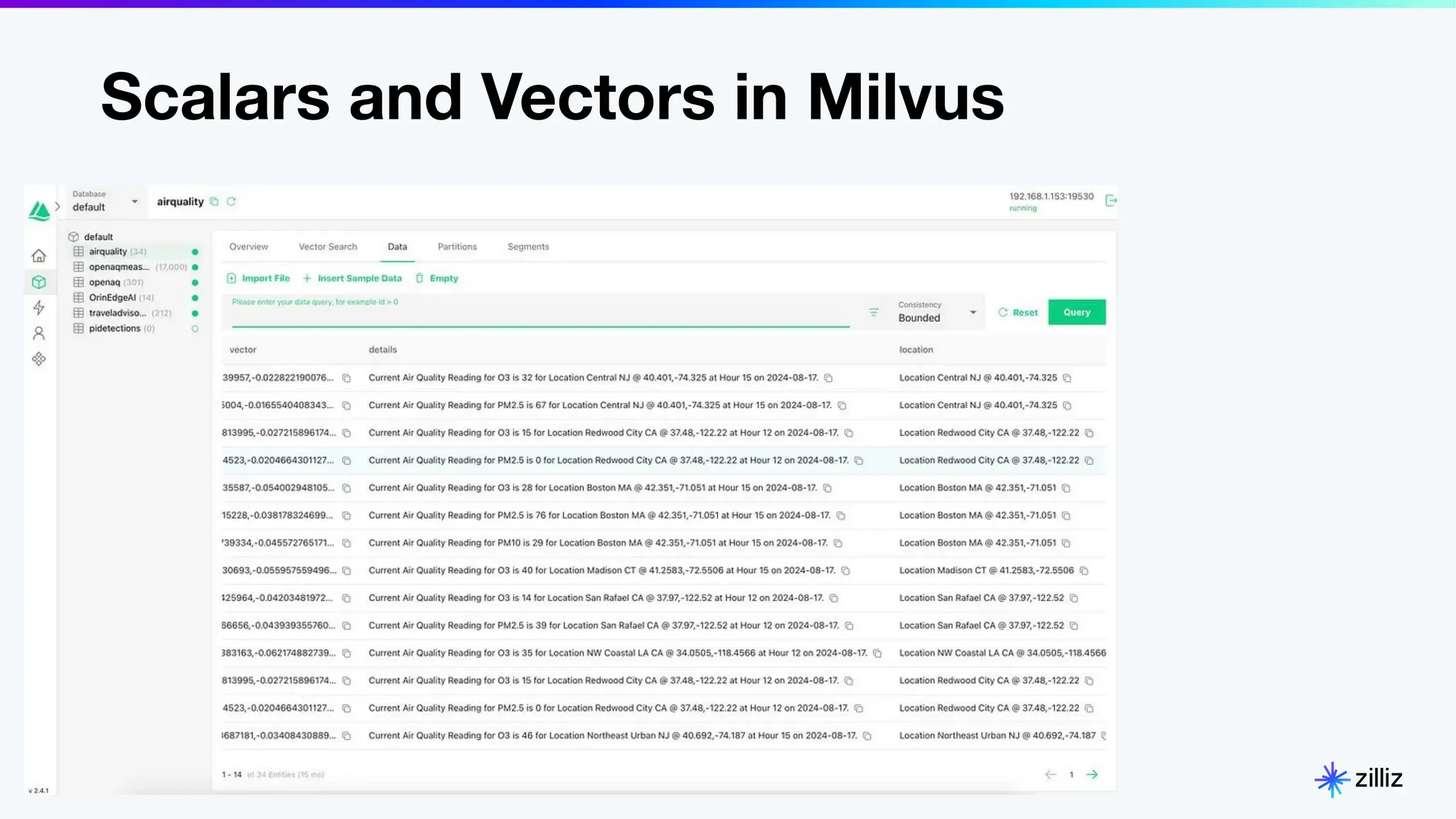 24 | © Copyright Zilliz
24
Scalars and Vectors in Milvus
 