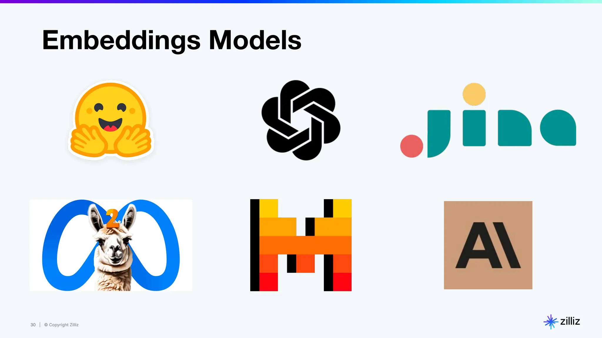 30 | © Copyright Zilliz
30
Embeddings Models
 