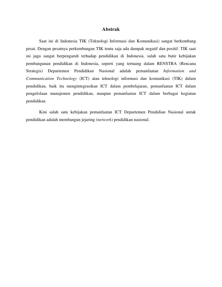 Dampak Teknologi Informasi Dan Komunikasi Tik Terhadap Pendidikan