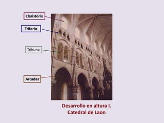 Claristorio


Triforio




 Tribuna




Arcadas
 