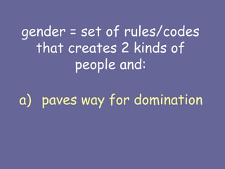 Women and Gender Studies - an Overview | PPT