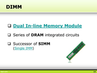 09. Memory, Storage (RAM, Cache, HDD, ODD, SSD, Flashdrives) | PPSX