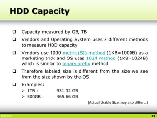 09. Memory, Storage (RAM, Cache, HDD, ODD, SSD, Flashdrives) | PPSX