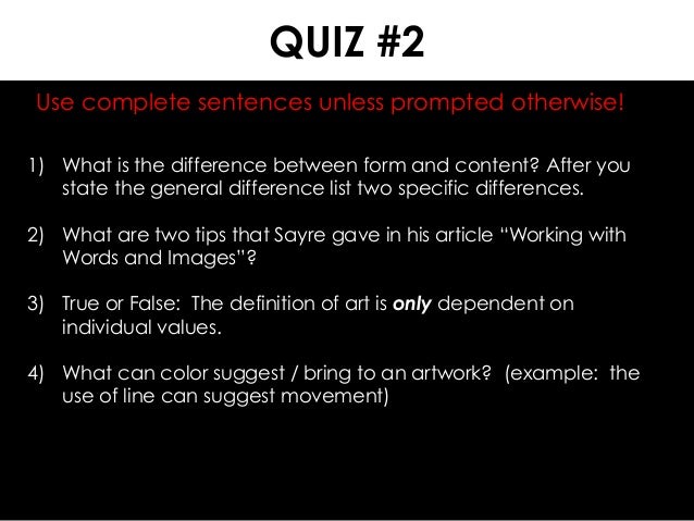 09 05 form and principles of art what is form and content in art