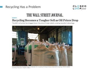 Recycling Has a Problem
 