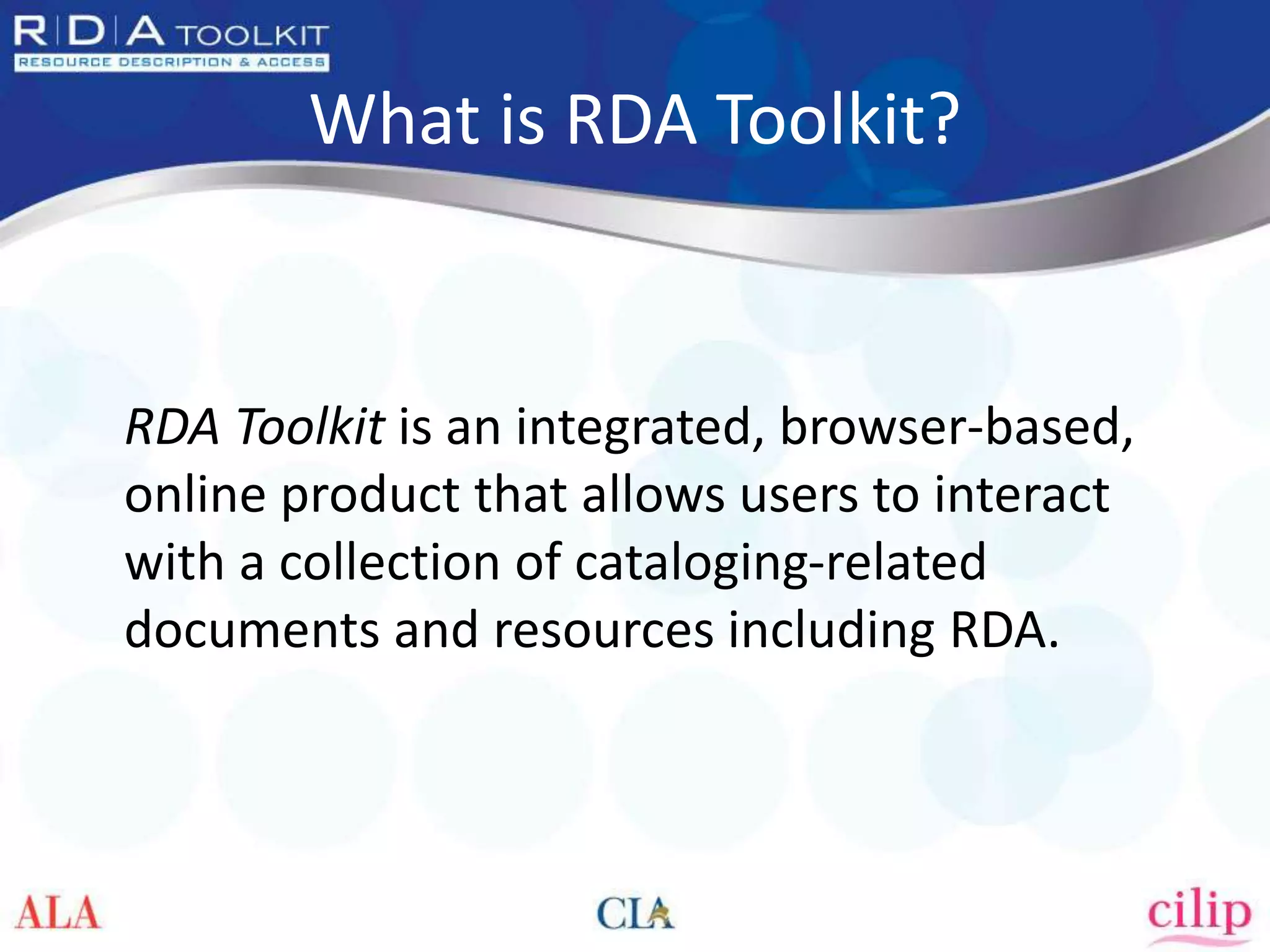 RDA Toolkit Essentials 2015-09-24 | PPTX