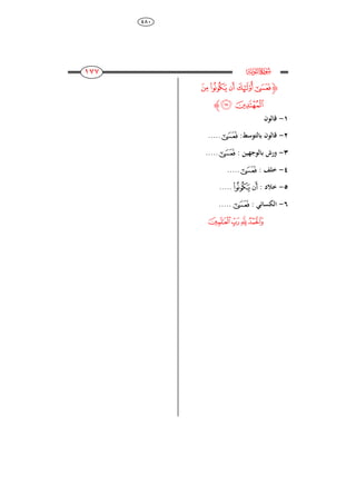 484
877
877
877
877
‫ﮌ‬e
‫ﮋ‬‫ﮬ‬‫ﮫ‬‫ﮯ‬‫ﮮ‬‫ﮭ‬
‫ﮱ‬‫ﮰ‬‫ﮊ‬
8-‫قالون‬
2-:‫بالتوسط‬ ‫قالون‬‫ﮫ‬.....
3-: ‫ين‬ ‫بالوج‬ ‫ورش‬‫ﮫ‬.....
4-: ‫خلف‬‫ﮫ‬.....
5-: ‫خالد‬‫ﮮ‬‫ﮭ‬.....
6-: ‫الكسائ‬‫ﮫ‬.....
‫ﰈ‬‫ﰇ‬‫ﰆ‬‫ﰅ‬
 