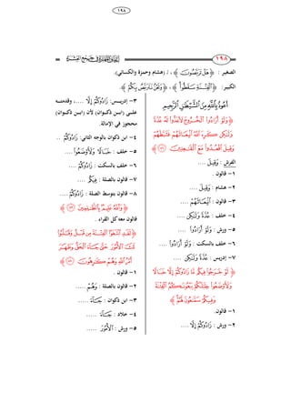 38
898
811
811‫الصغي‬‫ـ‬‫ر‬:‫ﮋ‬‫ﮘ‬‫ﮗ‬‫ﮊ‬‫ل‬ ،( ‫ـ‬‫والكسائ‬ ‫وحمزة‬ ‫ىشام‬).
‫الكبي‬‫ـ‬‫ر‬:‫ﮋ‬‫ﭮ‬‫ﭭ‬ ‫ﭬ‬‫ﮊ‬،‫ﮋ‬‫ﮠ‬‫ﮟ‬‫ﮞ‬‫ﮊ‬.
‫ﭻ‬‫ﭺ‬‫ﭹ‬‫ﭸ‬‫ﭷ‬
‫ﮋ‬‫ﮮ‬‫ﮭ‬‫ﮬ‬‫ﮫ‬‫ﮪ‬‫ﮩ‬
‫﮳‬‫﮲‬‫ﮱ‬‫ﮰ‬‫ﮯ‬
‫﮸‬‫﮷‬‫﮶‬‫﮵‬‫﮴‬‫ﮊ‬
‫الفرش‬:‫﮴‬....
8-. ‫قالون‬
2-‫ىشام‬:‫﮴‬....
3-: ‫قالون‬‫﮲‬....
4-‫خل‬: ‫ف‬‫ﮯ‬‫ﮮ‬....
5-: ‫ورش‬‫ﮪ‬‫ﮩ‬....
6-: ‫بالسكت‬ ‫خلف‬‫ﮪ‬‫ﮩ‬....
7-: ‫يس‬‫ر‬‫إد‬‫ﮯ‬‫ﮮ‬....
‫ﮋ‬‫﮿‬‫﮾‬‫﮽‬‫﮼‬ ‫﮻‬‫﮺‬‫﮹‬
‫﯃‬ ‫﯂‬‫﯁‬‫﯀‬
‫﯇‬‫﯆‬‫﯅‬‫﯄‬‫ﮊ‬
8-.‫قالون‬
2-: ‫ورش‬‫﮾‬‫﮽‬....
3-:‫ـس‬‫ـ‬‫ـ‬‫ـ‬‫ـ‬‫ـ‬‫ي‬‫ر‬‫إد‬‫﮾‬‫﮽‬‫ـو‬‫ـ‬‫ـ‬‫ـ‬‫ـ‬‫ـ‬‫ت‬‫وقدم‬ ،....
‫ـى‬‫ـ‬‫ـ‬‫ـ‬‫ـ‬‫ل‬‫ع‬(‫ـوان‬‫ـ‬‫ـ‬‫ـ‬‫ـ‬‫ك‬‫ذ‬ ‫ـن‬‫ـ‬‫ـ‬‫ـ‬‫ـ‬‫ب‬‫ا‬)‫ألن‬(‫ـوان‬‫ـ‬‫ـ‬‫ـ‬‫ـ‬‫ك‬‫ذ‬ ‫ـن‬‫ـ‬‫ـ‬‫ـ‬‫ـ‬‫ب‬‫ا‬)
.‫اإلمالة‬ ‫ف‬ ‫مِجوز‬
4-‫ذكوان‬ ‫ابن‬: ‫الثان‬ ‫بالوجو‬‫﮽‬..
5-: ‫خلف‬‫﯀‬‫﮿‬....
6-: ‫بالسكت‬ ‫خلف‬‫﮽‬....
7-: ‫بالصلة‬ ‫قالون‬‫﮻‬....
8-: ‫الصلة‬ ‫بتوسط‬ ‫قالون‬‫﮽‬....
‫ﮋ‬‫﯋‬‫﯊‬‫﯉‬‫﯈‬‫ﮊ‬
. ‫ا‬‫ر‬‫الق‬ ‫كل‬‫معو‬ ‫قالون‬
‫ﮋ‬‫ﭖ‬‫ﭕ‬‫ﭔ‬‫ﭓ‬‫ﭒ‬‫ﭑ‬
‫ﭜ‬‫ﭛ‬‫ﭚ‬‫ﭙ‬ ‫ﭘ‬‫ﭗ‬
‫ﭡ‬‫ﭠ‬‫ﭟ‬‫ﭞ‬‫ﭝ‬‫ﮊ‬
8-. ‫قالون‬
2-‫بالصلة‬ ‫قالون‬:‫ﭟ‬.....
3-: ‫ذكوان‬ ‫ابن‬‫ﭚ‬.....
4-: ‫خالد‬‫ﭚ‬.....
5-: ‫ورش‬‫ﭘ‬.....
 