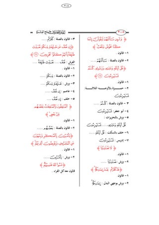 38
248
111
111
‫ﮋ‬‫ﮆ‬‫ﮅ‬‫ﮄ‬‫ﮃ‬
‫ﮊ‬‫ﮉ‬‫ﮈ‬‫ﮇ‬‫ﮊ‬
8-. ‫قالون‬
2-: ‫بالصلة‬ ‫قالون‬‫ﮄ‬.....
‫ﮋ‬‫ﮏ‬‫ﮎ‬‫ﮍ‬‫ﮌ‬‫ﮋ‬
‫ﮑ‬‫ﮐ‬‫ﮊ‬
8-.‫قالون‬
2-:‫ـة‬‫ـ‬‫ـ‬‫ـ‬‫ـ‬‫ـ‬‫ـ‬‫ـ‬‫ـ‬‫ـ‬‫ـ‬‫ـ‬‫ـ‬‫ـ‬‫ـ‬‫ـ‬‫ـ‬‫ـ‬‫ـ‬‫ـ‬‫ث‬‫الثال‬ ‫ـو‬‫ـ‬‫ـ‬‫ـ‬‫ـ‬‫ـ‬‫ـ‬‫ـ‬‫ـ‬‫ـ‬‫ـ‬‫ـ‬‫ـ‬‫ـ‬‫ـ‬‫ـ‬‫ـ‬‫ـ‬‫ـ‬‫ـ‬‫ج‬‫باألو‬ ‫ـزة‬‫ـ‬‫ـ‬‫ـ‬‫ـ‬‫ـ‬‫ـ‬‫ـ‬‫ـ‬‫ـ‬‫ـ‬‫ـ‬‫ـ‬‫ـ‬‫ـ‬‫ـ‬‫ـ‬‫ـ‬‫ـ‬‫م‬‫ح‬
‫ﮐ‬
3-: ‫بالصلة‬ ‫قالون‬‫ﮏ‬.....
4-:‫جعفر‬ ‫أبو‬‫ﮐ‬
5-: ‫ات‬‫ر‬‫ي‬‫ر‬ِ‫بالت‬ ‫ورش‬
‫ﮍ‬‫ﮌ‬‫ﮋ‬.....‫ﮐ‬
6-: ‫بالسكت‬ ‫خلف‬‫ﮌ‬‫ﮋ‬.....
7-: ‫يس‬‫ر‬‫إد‬‫ﮐ‬
‫ﮋ‬‫ﮓ‬‫ﮒ‬‫ﮊ‬
8-.‫قالون‬
2-: ‫ورش‬‫ﮓ‬.....
‫ﮋ‬‫ﮘ‬‫ﮗ‬‫ﮖ‬ ‫ﮕ‬‫ﮔ‬‫ﮊ‬
8-.‫قالون‬
2-: ‫البدل‬ ‫بوج‬ ‫ورش‬‫ﮘ‬‫ﮗ‬
3-‫ق‬: ‫بالصلة‬ ‫الون‬‫ﮕ‬.....
‫ﮋ‬‫ﮞ‬‫ﮝ‬‫ﮜ‬‫ﮛ‬‫ﮚ‬‫ﮙ‬
‫ﮣ‬‫ﮢ‬‫ﮡ‬‫ﮠ‬‫ﮟ‬‫ﮊ‬
‫الفرش‬:‫ﮚ‬....‫ﮟ‬‫ﮞ‬....
8-‫قالون‬.
2-: ‫بالصلة‬ ‫قالون‬‫ﮝ‬.....
3-: ‫ورش‬‫ﮝ‬‫ﮜ‬....
4-‫عاصم‬:‫ﮙ‬‫ﮚ‬.....
5-: ‫خلف‬‫ﮚ‬‫ﮙ‬....
‫ﮋ‬‫ﮦ‬‫ﮥ‬‫ﮤ‬
‫ﮩ‬‫ﮨ‬‫ﮧ‬‫ﮊ‬
8-.‫قالون‬
2-: ‫بالصلة‬ ‫قالون‬‫ﮦ‬.....
‫ﮋ‬‫ﮬ‬‫ﮫ‬‫ﮪ‬
‫ﮱ‬‫ﮰ‬‫ﮯ‬‫ﮮ‬‫ﮭ‬‫ﮊ‬
8-. ‫قالون‬
2-: ‫ورش‬‫ﮪ‬.....
‫ﮋ‬‫ﯖ‬‫﮴‬‫﮳‬‫﮲‬‫ﮊ‬
. ‫ا‬‫ر‬‫الق‬ ‫كل‬‫معو‬ ‫قالون‬
 