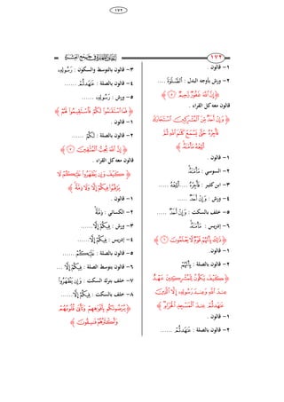 38
872
871
871
8-. ‫قالون‬
2-: ‫البدل‬ ‫بأوجو‬ ‫ورش‬‫ﯛ‬....
‫ﮋ‬‫ﯥ‬‫ﯤ‬‫ﯣ‬‫ﯢ‬‫ﯡ‬‫ﮊ‬
. ‫ا‬‫ر‬‫الق‬ ‫كل‬‫معو‬ ‫قالون‬
‫ﮋ‬‫ﯪ‬‫ﯩ‬‫ﯨ‬‫ﯧ‬‫ﯦ‬
‫ﯰ‬‫ﯯ‬‫ﯮ‬‫ﯭ‬‫ﯬ‬‫ﯫ‬
‫ﯳ‬‫ﯲ‬‫ﯱ‬‫ﮊ‬
8-. ‫قالون‬
2-‫السوس‬:‫ﯳ‬‫ﯲ‬
3-‫كثي‬‫ابن‬‫ـ‬: ‫ر‬‫ﯫ‬....‫ﯱ‬.....
4-: ‫ورش‬‫ﯧ‬‫ﯦ‬.....
5-: ‫بالسكت‬ ‫خلف‬‫ﯧ‬‫ﯦ‬.....
6-: ‫يس‬‫ر‬‫إد‬‫ﯳ‬‫ﯲ‬
‫ﮋ‬‫ﯹ‬‫ﯸ‬‫ﯷ‬‫ﯶ‬‫ﯵ‬‫ﯴ‬‫ﮊ‬
8-.‫قالون‬
2-‫بالصلة‬ ‫قالون‬:‫ﯵ‬
‫ﮋ‬‫ﭔ‬‫ﭓ‬‫ﭒ‬‫ﭑ‬
‫ﭚ‬‫ﭙ‬‫ﭘ‬‫ﭗ‬‫ﭖ‬‫ﭕ‬
‫ﭟ‬‫ﭞ‬‫ﭝ‬‫ﭜ‬‫ﭛ‬‫ﮊ‬
8-. ‫قالون‬
2-: ‫بالصلة‬ ‫قالون‬‫ﭛ‬......
3-: ‫والسكون‬ ‫بالتوسط‬ ‫قالون‬‫ﭘ‬
4-: ‫بالصلة‬ ‫قالون‬‫ﭛ‬......
5-: ‫ورش‬‫ﭘ‬......
‫ﮋ‬‫ﭤ‬‫ﭣ‬‫ﭢ‬‫ﭡ‬ ‫ﭠ‬‫ﮊ‬
8-. ‫قالون‬
2-: ‫بالصلة‬ ‫قالون‬‫ﭢ‬......
‫ﮋ‬‫ﭪ‬ ‫ﭩ‬‫ﭨ‬‫ﭧ‬‫ﭦ‬‫ﮊ‬
. ‫ا‬‫ر‬‫الق‬ ‫كل‬‫معو‬ ‫قالون‬
‫ﮋ‬‫ﭯ‬‫ﭮ‬‫ﭭ‬‫ﭬ‬‫ﭫ‬
‫ﭵ‬‫ﭴ‬‫ﭳ‬ ‫ﭲ‬‫ﭱ‬‫ﭰ‬‫ﮊ‬
8-. ‫قالون‬
2-: ‫الكسائ‬‫ﭵ‬‫ﭴ‬
3-: ‫ورش‬‫ﭲ‬‫ﭱ‬......
4-: ‫يس‬‫ر‬‫إد‬‫ﭲ‬‫ﭱ‬......
5-: ‫بالصلة‬ ‫قالون‬‫ﭮ‬......
6-: ‫الصلة‬ ‫بتوسط‬ ‫قالون‬‫ﭲ‬‫ﭱ‬...
7-: ‫السكت‬ ‫بترك‬ ‫خلف‬‫ﭭ‬‫ﭬ‬
8-: ‫بالسكت‬ ‫خلف‬‫ﭲ‬‫ﭱ‬......
‫ﮋ‬‫ﭹ‬‫ﭸ‬‫ﭷ‬‫ﭶ‬
‫ﭻ‬‫ﭺ‬‫ﮊ‬
 