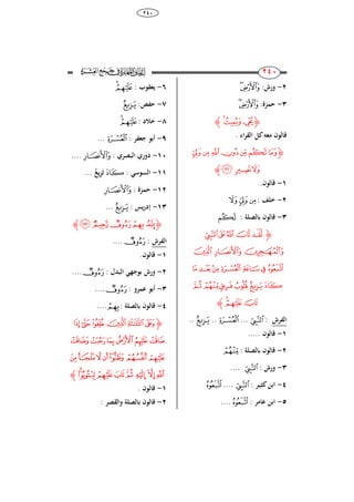 38
244
111
111
2-:‫ورش‬‫ﮪ‬‫ﮩ‬
3-:‫حمزة‬‫ﮪ‬‫ﮩ‬
‫ﮋ‬‫ﮭ‬‫ﮬ‬‫ﮫ‬‫ﮊ‬
. ‫ا‬‫ر‬‫الق‬ ‫كل‬‫معو‬ ‫قالون‬
‫ﮋ‬‫﮴‬‫﮳‬‫﮲‬‫ﮱ‬ ‫ﮰ‬‫ﮯ‬‫ﮮ‬
‫ﯘ‬‫ﯗ‬‫ﯖ‬‫ﮊ‬
8-.‫قالون‬
2-: ‫خلف‬‫ﯖ‬‫﮴‬‫﮳‬
3-: ‫بالصلة‬ ‫قالون‬‫ﮯ‬
‫ﮋ‬‫ﯝ‬‫ﯜ‬‫ﯛ‬‫ﯚ‬‫ﯙ‬
‫ﯠ‬‫ﯟ‬‫ﯞ‬
‫ﯧ‬‫ﯦ‬‫ﯥ‬‫ﯤ‬‫ﯣ‬ ‫ﯢ‬‫ﯡ‬
‫ﯭ‬ ‫ﯬ‬‫ﯫ‬‫ﯪ‬‫ﯩ‬‫ﯨ‬
‫ﯰ‬‫ﯯ‬‫ﯮ‬‫ﮊ‬
‫الفرش‬:‫ﯝ‬...‫ﯤ‬..‫ﯩ‬..
8-‫قا‬..... ‫لون‬
2-: ‫بالصلة‬ ‫قالون‬‫ﯬ‬
3-: ‫ورش‬‫ﯝ‬....
4-‫كثي‬‫ابن‬‫ـ‬: ‫ر‬‫ﯝ‬....‫ﯡ‬
5-: ‫عامر‬ ‫ابن‬‫ﯡ‬....
6-: ‫يعقوب‬‫ﯰ‬‫ﯯ‬
7-:‫حفص‬‫ﯩ‬
8-: ‫خالد‬‫ﯰ‬‫ﯯ‬
9-: ‫جعفر‬ ‫أبو‬‫ﯤ‬...
84-: ‫البصري‬ ‫دوري‬‫ﯟ‬....
88-: ‫السوس‬‫ﯨ‬َ‫ت‬‫يغ‬ِ‫ز‬...
82-: ‫حمزة‬‫ﯟ‬
83-‫يس‬‫ر‬‫إد‬:‫ﯩ‬...
‫ﮋ‬‫ﯵ‬‫ﯴ‬‫ﯳ‬‫ﯲ‬ ‫ﯱ‬‫ﮊ‬
‫الفرش‬:‫ﯳ‬....
8-.‫قالون‬
2-: ‫البدل‬ ‫بوج‬ ‫ورش‬‫ﯳ‬....
3-: ‫عمرو‬ ‫أبو‬‫ﯳ‬....
4-: ‫بالصلة‬ ‫قالون‬‫ﯲ‬....
‫ﮋ‬‫ﭖ‬‫ﭕ‬‫ﭔ‬‫ﭓ‬‫ﭒ‬‫ﭑ‬
‫ﭜ‬‫ﭛ‬‫ﭚ‬ ‫ﭙ‬‫ﭘ‬‫ﭗ‬
‫ﭣ‬ ‫ﭢ‬‫ﭡ‬‫ﭠ‬‫ﭟ‬‫ﭞ‬‫ﭝ‬
‫ﭫ‬‫ﭪ‬‫ﭩ‬‫ﭨ‬‫ﭧ‬ ‫ﭦ‬ ‫ﭥ‬‫ﭤ‬‫ﮊ‬
8-. ‫قالون‬
2-: ‫والقصر‬ ‫بالصلة‬ ‫قالون‬
 