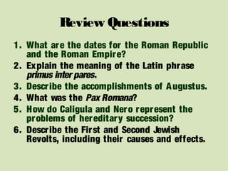 The Rise and Fall of the Roman Empire | PPT