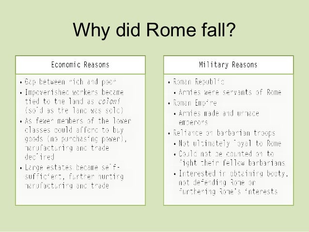 dbq essay on the fall of rome