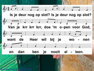 Is je deur nog op slot? (EL 447)
 