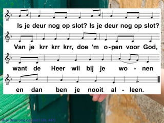 Is je deur nog op slot? (EL 447)
 