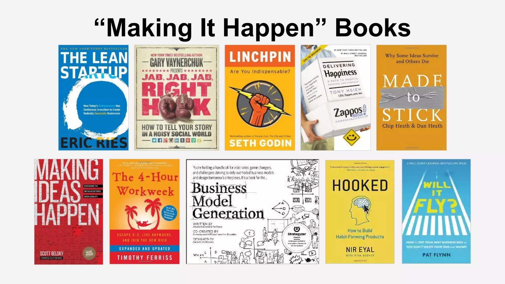 “Making It Happen” Books
 