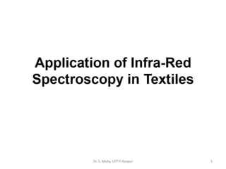 application of infra-red spectroscopy in textiles