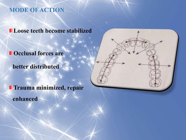 09. Splinting.pptx periodontium and health | PPTX | Dental Health ...