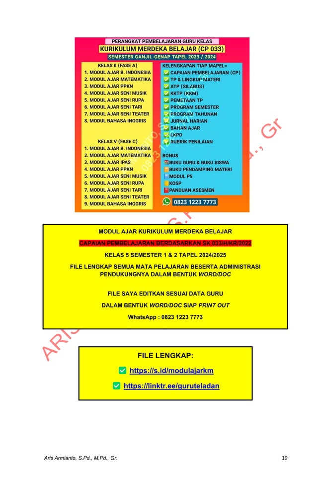 Modul Ajar Bahasa Inggris Kelas 5 Kurikulum Merdeka Pdf