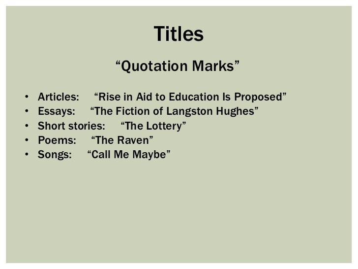How to Write a Book Title in Essay: Examples - blogger.com