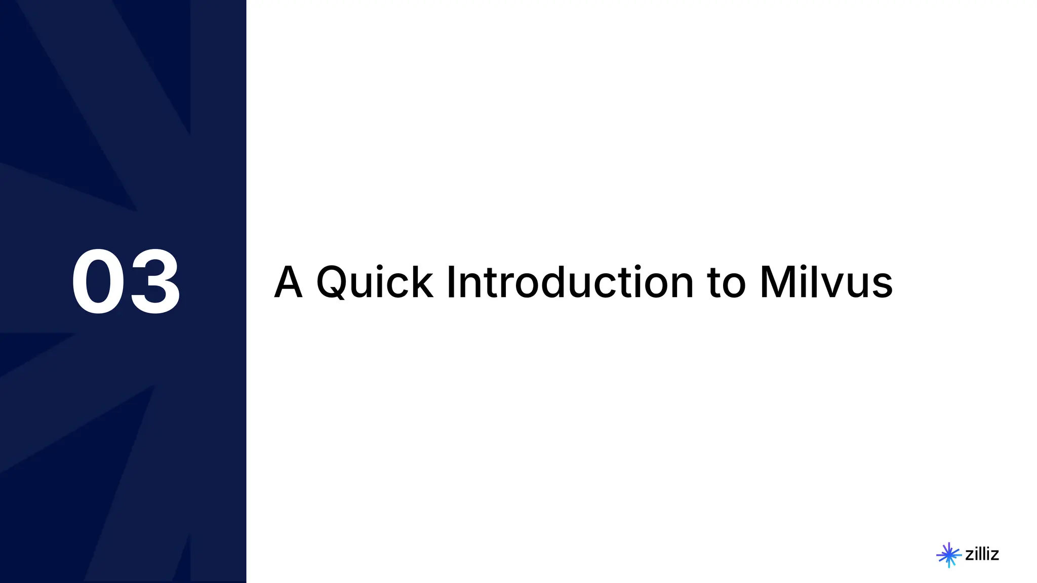 14 | © Copyright Zilliz
14
03 A Quick Introduction to Milvus
 
