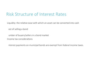Understanding the Risk and Term Structure of Interest Rates in Bond ...