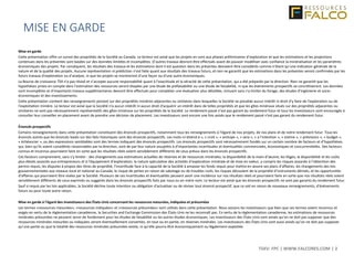 TSXV: FPC | WWW.FALCORES.COM | 2
Mise en garde
Cette présentation offre un survol des propriétés de la Société au Canada. Le lecteur est avisé que les projets en sont aux phases préliminaires d’exploration et que les estimations et les projections
contenues dans les présentes sont basées sur des données limitées et incomplètes. D’autres travaux devront être effectués avant de pouvoir modéliser avec confiance la minéralisation et les paramètres
économiques des projets. Par conséquent, les résultats des travaux et les estimations dont il est question dans les présentes devraient être considérés comme n’étant qu’une indication générale de la
nature et de la qualité des projets. Aucune représentation ni prédiction n’est faite quant aux résultats des travaux futurs, et rien ne garantit que les estimations dans les présentes seront confirmées par les
futurs travaux d’exploration ou d’analyse, ni que les projets se montreront d’une façon ou d’une autre économiques.
La Bourse de croissance TSX n’a pas révisé et n’accepte aucune responsabilité quant à l’exactitude et la véracité de cette présentation, qui a été préparée par la direction. Rien ne garantit que les
hypothèses prises en compte dans l’estimation des ressources seront étayées par une étude de préfaisabilité ou une étude de faisabilité, ni que les événements prospectifs se concrétiseront. Les données
sont incomplètes et d’importants travaux supplémentaires devront être effectués pour compléter une évaluation plus détaillée, incluant sans s’y limiter du forage, des études d’ingénierie et socio-
économiques et des investissements.
Cette présentation contient des renseignements portant sur des propriétés minières adjacentes ou similaires dans lesquelles la Société ne possède aucun intérêt ni droit d'y faire de l'exploration ou de
l'exploitation minière. Le lecteur est avisé que la Société n'a aucun intérêt ni aucun droit d'acquérir un intérêt dans de telles propriétés et que les gîtes minéraux situés sur des propriétés adjacentes ou
similaires ne sont pas nécessairement représentatifs des gîtes minéraux sur les propriétés de la Société. Le rendement passé n’est pas garant du rendement futur et tous les investisseurs sont encouragés à
consulter leur conseiller en placement avant de prendre une décision de placement. Les investisseurs sont encore une fois avisés que le rendement passé n’est pas garant du rendement futur.
Énoncés prospectifs
Certains renseignements dans cette présentation constituent des énoncés prospectifs, notamment tous les renseignements à l’égard de nos projets, de nos plans et de notre rendement futur. Tous les
énoncés autres que les énoncés basés sur des faits historiques sont des énoncés prospectifs. Les mots «s’attend à », « croit », « anticipe », « sera », « a l’intention », « estime », « prévisions », « budget »,
« échéancier », ou des expressions semblables sont des termes indiquant des énoncés prospectifs. Les énoncés prospectifs sont nécessairement fondés sur un certain nombre de facteurs et d’hypothèses
qui, bien qu’ils soient considérés raisonnables par la direction, sont de par leur nature assujettis à d’importantes incertitudes et éventualités commerciales, économiques et concurrentielles. Des facteurs
connus et inconnus pourraient faire en sorte que les résultats réels soient sensiblement différents de ceux prévus dans les énoncés prospectifs.
Ces facteurs comprennent, sans s’y limiter : des changements aux estimations actuelles de réserves et de ressources minérales; la disponibilité de la main-d’œuvre; les litiges; la disponibilité et les coûts
plus élevés associés aux entrepreneurs et à l’équipement d’exploration; la nature spéculative des activités d’exploration minérale et de mise en valeur, y compris les risques associés à l’obtention des
permis requis; les disputes à propos des titres de propriété; l’incertitude face à la capacité de la Société à amasser les fonds requis pour mettre en œuvre ses plans d’affaires; les changements des lois
gouvernementales aux niveaux local et national au Canada; le risque de pertes en raison de sabotage ou de troubles civils; les risques découlant de la propriété d’instruments dérivés; et les opportunités
d’affaires qui pourraient être visées par la Société. Plusieurs de ces incertitudes et éventualités peuvent avoir une incidence sur nos résultats réels et pourraient faire en sorte que nos résultats réels soient
sensiblement différents de ceux exprimés ou suggérés dans les énoncés prospectifs faits par nous ou en notre nom. Le lecteur est avisé que les énoncés prospectifs ne sont pas garants du rendement futur.
Sauf si requis par les lois applicables, la Société décline toute intention ou obligation d'actualiser ou de réviser tout énoncé prospectif, que ce soit en raison de nouveaux renseignements, d'évènements
futurs ou pour toute autre raison.
Mise en garde à l’égard des investisseurs des États-Unis concernant les ressources mesurées, indiquées et présumées
Les termes «ressources mesurées», «ressources indiquées» et «ressources présumées» sont utilisés dans cette présentation. Nous avisons les investisseurs que bien que ces termes soient reconnus et
exigés en vertu de la règlementation canadienne, la Securities and Exchange Commission des États-Unis ne les reconnaît pas. En vertu de la règlementation canadienne, les estimations de ressources
minérales présumées ne peuvent servir de fondement pour les études de faisabilité ou les autres études économiques. Les investisseurs des États-Unis sont avisés qu’on ne doit pas supposer que des
ressources minérales mesurées ou indiquées seront éventuellement converties, en tout ou en partie, en réserves minérales. Les investisseurs des États-Unis sont aussi avisés qu’on ne doit pas supposer
qu’une partie ou que la totalité des ressources minérales présumées existe, ni qu’elle pourra être économiquement ou légalement exploitée.
MISE EN GARDE
 