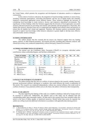 Local knowledge in inclusive education: a systematic literature review ...