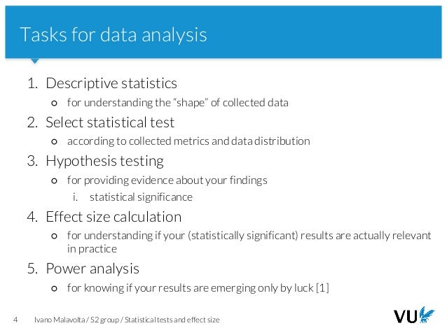 09 a statistical tests and effect size statistics effect size