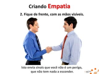 Comunicação com o Deficiente Visual
• Fale em tom de voz normal
• Não acaricie o cão-guia.
• Trate-as com respeito
• Use naturalmente expressões como:
“veja” e “olhe” as pessoas cegas as usam com naturalidade
• Quando for embora, avise sempre

 