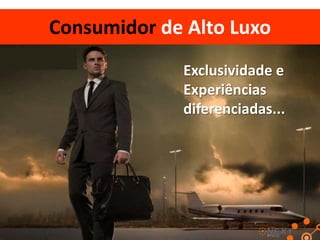 Perfil do Padrão Econômico
• Gostam de atenção
• Tem aspirações e sonhos

• Aumento do poder aquisitivo
• A comunicação é mais simples e direta
• Busca sentir-se incluído
• Toda compra tem um significado
• Gostam de variedade de escolha

 