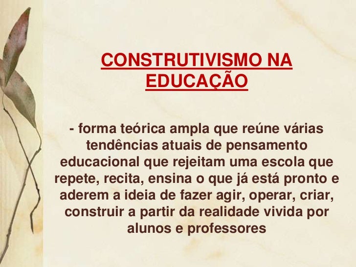 Resultado de imagem para construtivismo