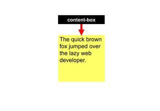 content-box


The quick brown
fox jumped over
the lazy web
developer.
 