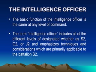 Intelligence Report Rotc Module 09 - Basic Intellige.ppt ROTC students | PPT