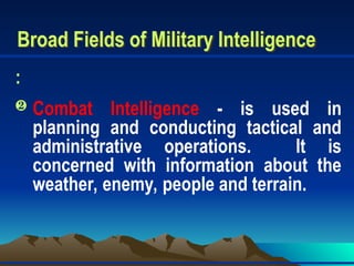 Intelligence Report Rotc Module 09 - Basic Intellige.ppt ROTC students | PPT