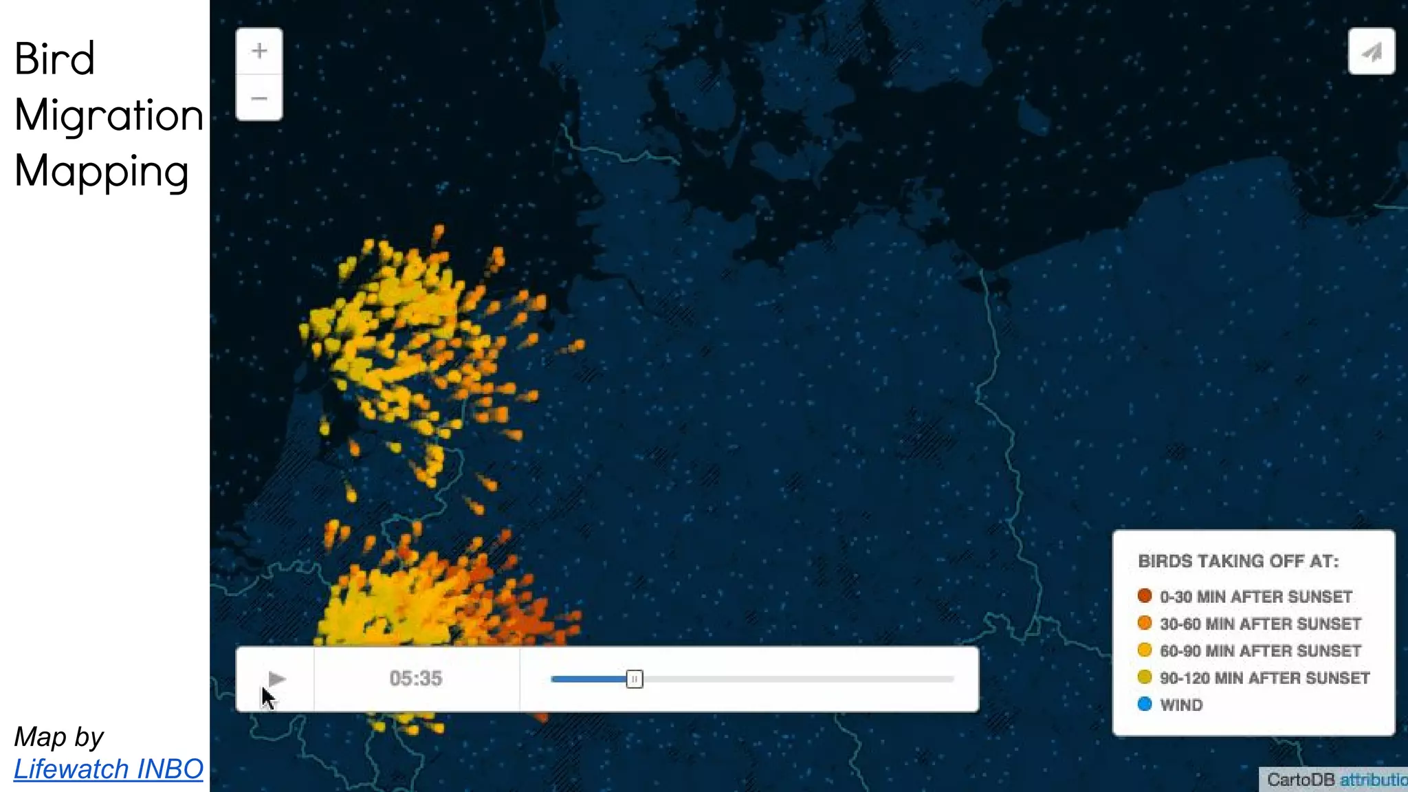 Map by
Lifewatch INBO
Bird
Migration
Mapping