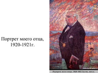Портрет моего отца,
1920-1921г.
 