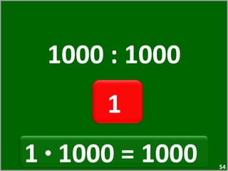 1000 : 1000 1  1  ·  1000 = 1000  