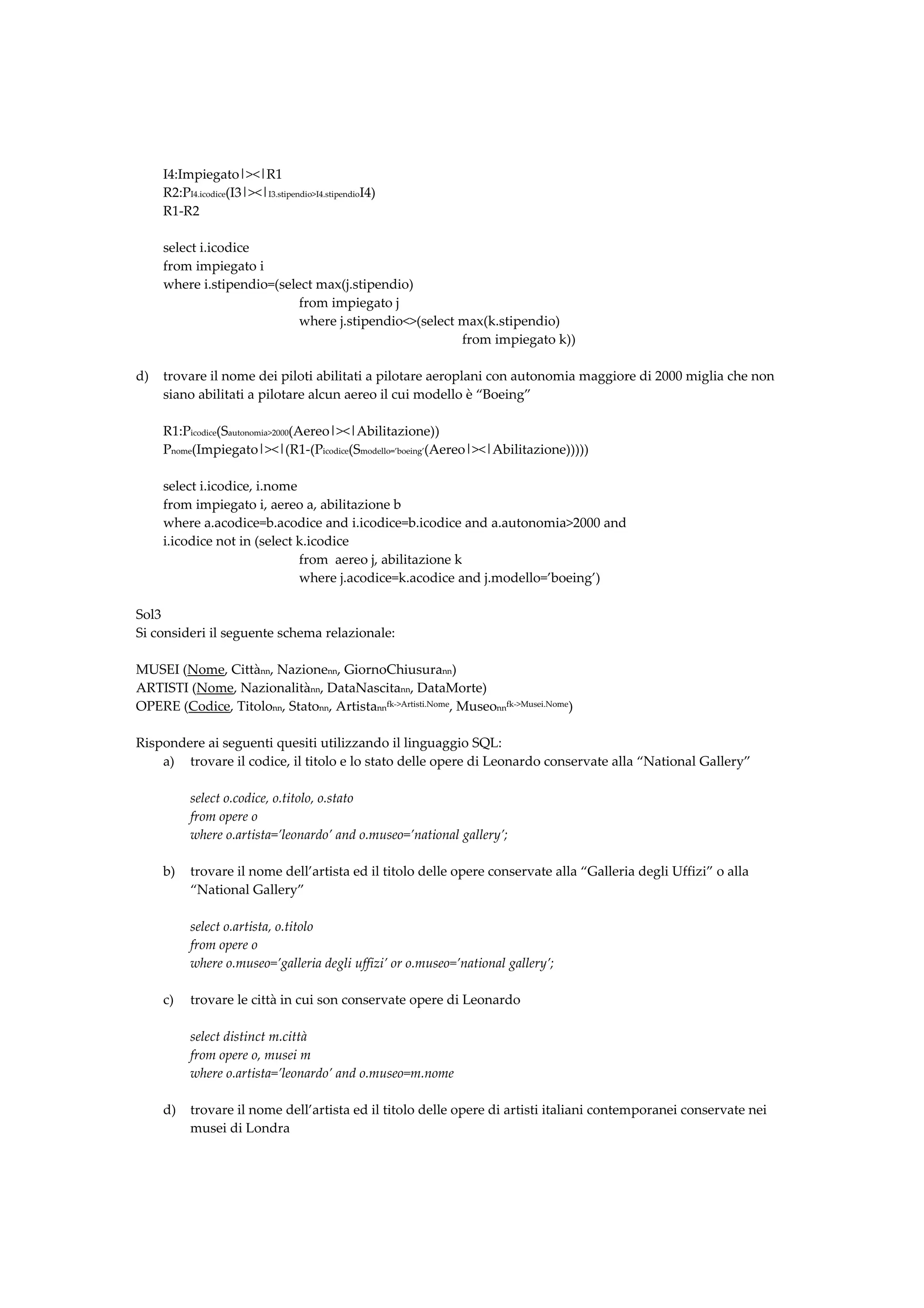 09 Esercizi Generali Pdf