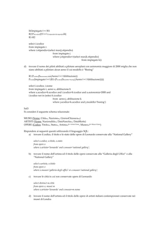 09  Esercizi Generali