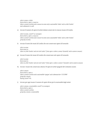 09  Esercizi Generali