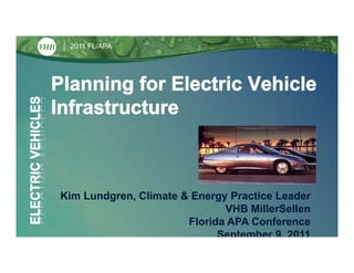 2011 FL/APA




Kim Lundgren, Climate & Energy Practice Leader
                              VHB MillerSellen
                       Florida APA Conference
                             September 9, 2011
 