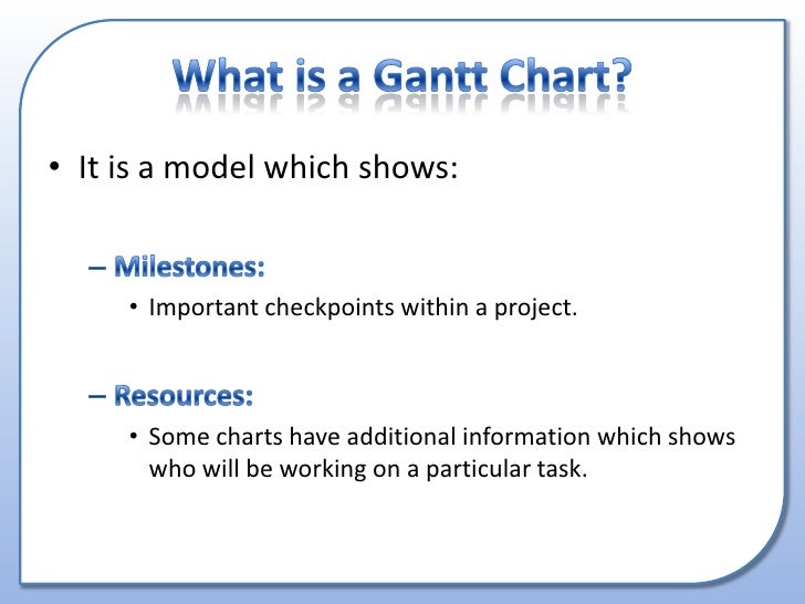 Importance Of Gantt Chart