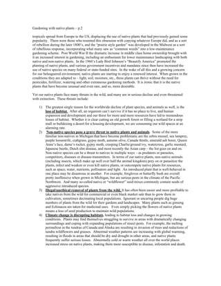 Gardening with Native Plants - Michigan State University | PDF