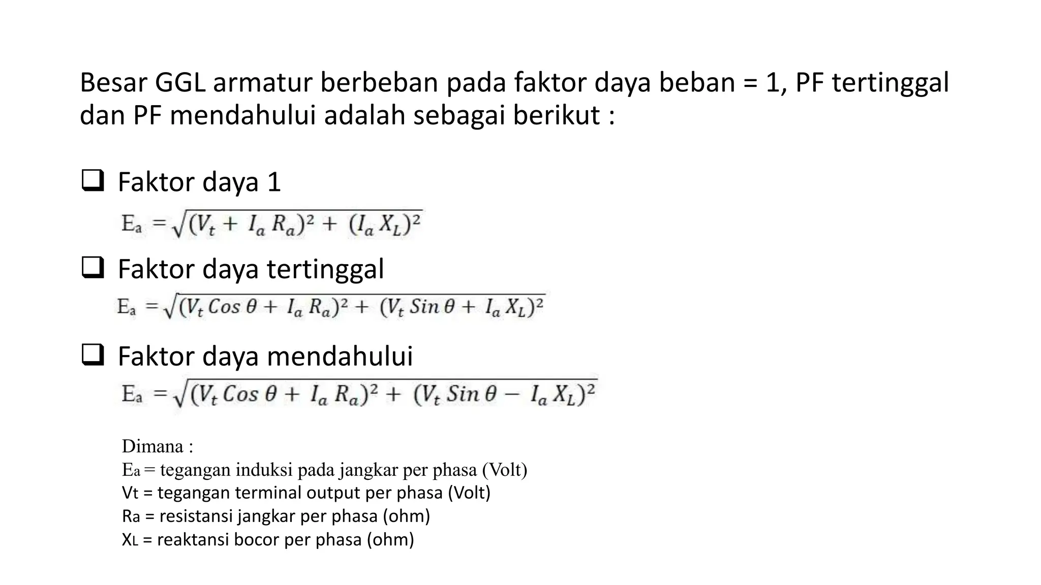 Dasar Konversi Energi Listrik Generator-Sinkron | PPTX