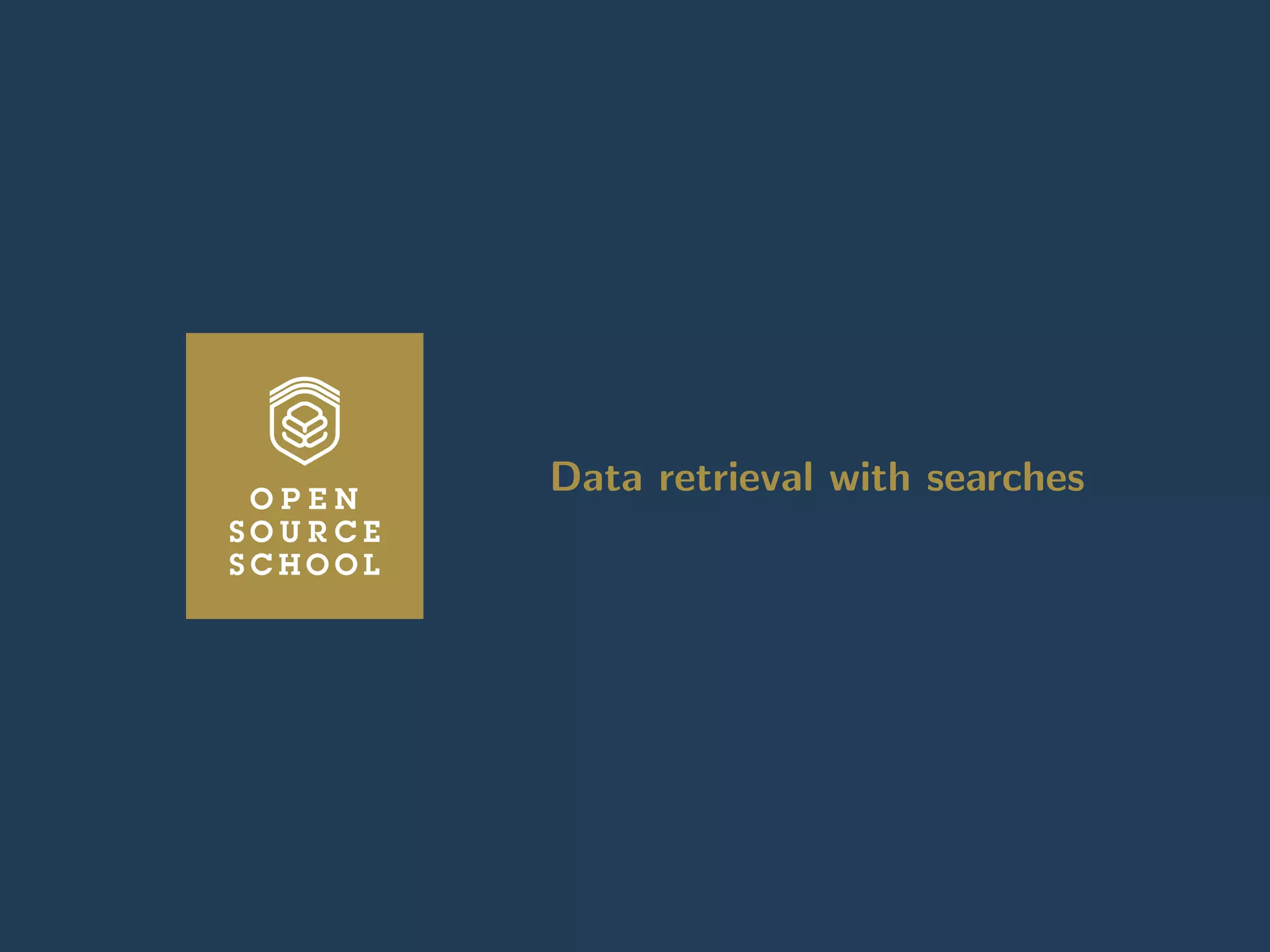 Introduction Anatomy of a LDAP directory OpenLDAP: A LDAP implementation Lab : Install an OpenLDAP server Working wit
Data retrieval with searches
Data retrieval with searches
www.opensourceschool.fr – Licence Creative Commons (CC BY-SA 3.0 FR) – 48/62
 