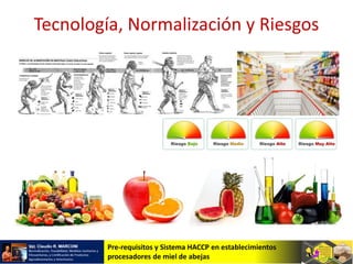 Pre-requisitos y Sistema HACCP en establecimientos
procesadores de miel de abejas
Tecnología, Normalización y Riesgos
 
