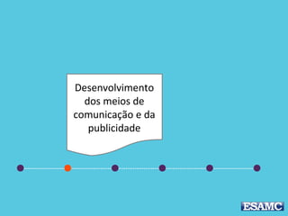 V
Desenvolvimento
dos meios de
comunicação e da
publicidade
 