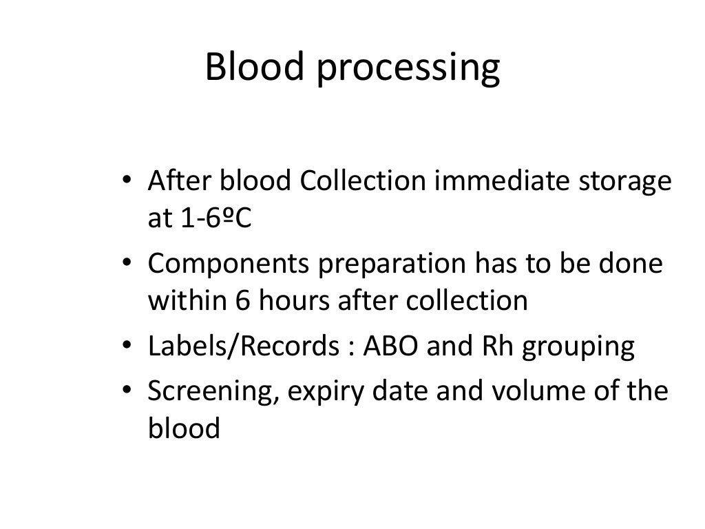 quality control in blood banking
