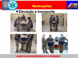 Elevação e transporteElevação e transporte
Remoções
 